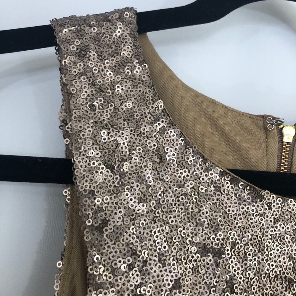 0087 NEW Women's Gold Mini Sequin Sexy Dress - Picture 5 of 8